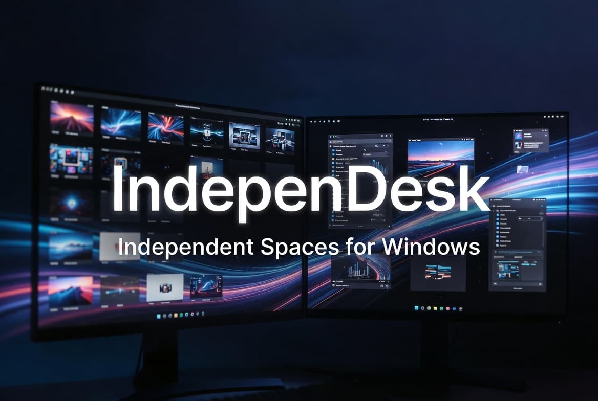 IndepenDesk: Windows’a macOS Tarzı Bağımsız Sanal Masaüstleri Getiren Yeni Araç